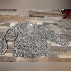 A New Day Monochrome Floral Blouse